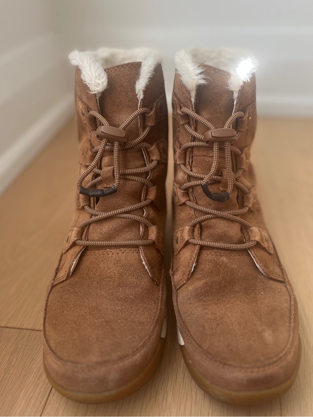 Sorel Whitney II Joan Lace Waterproof Suede Winter Boots Sz 6Y / Women 7.5 8